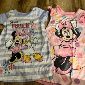 Two toddler girl Disney nightgowns size 2T